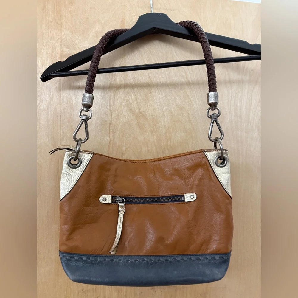 The Sak Kendra Hobo Bag in Grey, Gold and Brown - Picture 3 of 15